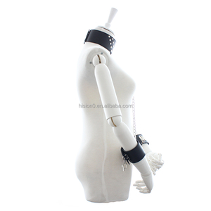 Perçin Budded Bilek to-boyun Kısıtlama Esaret Yaka ve Kelepçe ile Bağlı Metal Zincirler - Product Image 2
