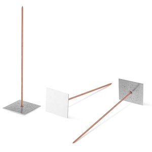 Galvanized Steel Self <strong>Adhesive</strong> Insulation <strong>Pins</strong> Stuck up Hangers With 50X50mm Base - Product Image 5