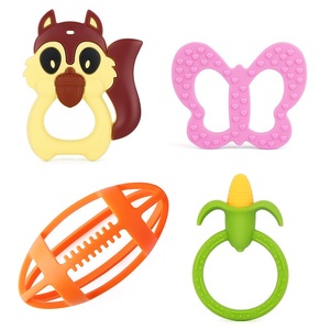 Trung Quốc Nhà Sản Xuất BPA Free Bé Silicone Mọc Răng Vòng Đồ Chơi KEAN - Product Image 1