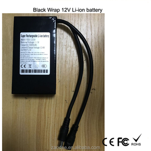 可充电直流12680 6800mAh超级12v锂离子电池组用于wi-fi助推器双引线 - Product Image 5