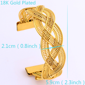 Bracelet plaqué or 18 carats FS Fashion, bijoux d'Afrique du Moyen-Orient pour femmes, cadeau - Product Image 6