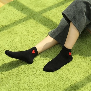 Red Heart Cute Cotton <strong>Socks</strong> for <strong>Women</strong> Simple Basic Fresh Design <strong>Warm</strong> Comfortable for Daily Use Ankle Hot Sale for Spring Summer - Product Image 5