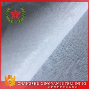 100% algodón de Cuello de camisa corbata cintura tejido fusión interlínea fabricante de la tela de mejor precio adhesivo superior fundido ling - Product Image 2