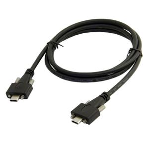 <span class=keywords><strong>USB</strong></span> 3,1 tipo-<span class=keywords><strong>C</strong></span> Dual tornillo de bloqueo a bloqueo de <span class=keywords><strong>USB</strong></span>-<span class=keywords><strong>C</strong></span> 10 Gbps <span class=keywords><strong>Cable</strong></span> de datos 1,2 m montaje en Panel tipo - Product Image 3