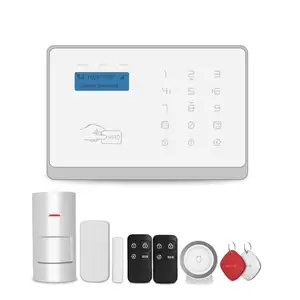 Sistema de alarme inteligente sem fio, kit de alarme anti-roubo com controle app tuya, preço de atacado, wi-fi gsm/3g/4g