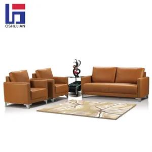 Comercial de sofá de cuero 123 plazas Oficina sofá diseños