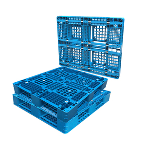Perímetro completo base rackable apilable puente 4 vías carretilla elevadora entrada palet de plástico - Product Image 5