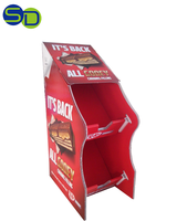 Support d'affichage de comptoir en carton personnalisé pour magasin de détail, présentoir de chips de pommes de terre, de collations et de bonbons