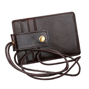 Porta Badge in Vera Pelle con Clip e Protezione RFID per Esposizioni e Carte <span class=keywords><strong>di</strong></span> Credito - Product Image 2