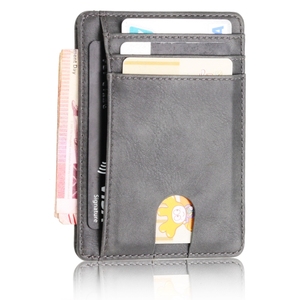 Vintage Men's Anti-Magnetic PU Leather <strong>Card</strong> Holder <strong>Wallet</strong> with RFID Bank <strong>Card</strong> <strong>Protection</strong> Case - Product Image 5