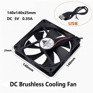 Gdstime gda1425 DC 5V USB 140mm thủy lực im lặng không chổi than dầu mang nhựa 27dba quạt làm mát cho Bộ định tuyến máy tính xách tay trường hợp máy tính - Product Image 5