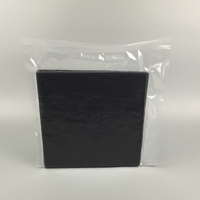 140gsm 100% polyester non pelucheux noir industrie lingettes pour salle blanche 100 noir tricoté non pelucheux Esd essuie-glace pour salle blanche
