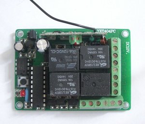 Kit récepteur universel sans fil 4 canaux DC 315/433 MHz pour porte de garage <span class=keywords><strong>YET404PC</strong></span> - Product Image 2
