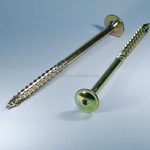 Cabezal de arandela redonda de oblea, vástago de serración de accionamiento Torx, tornillo de madera de punta tipo-17 - Product Image 2