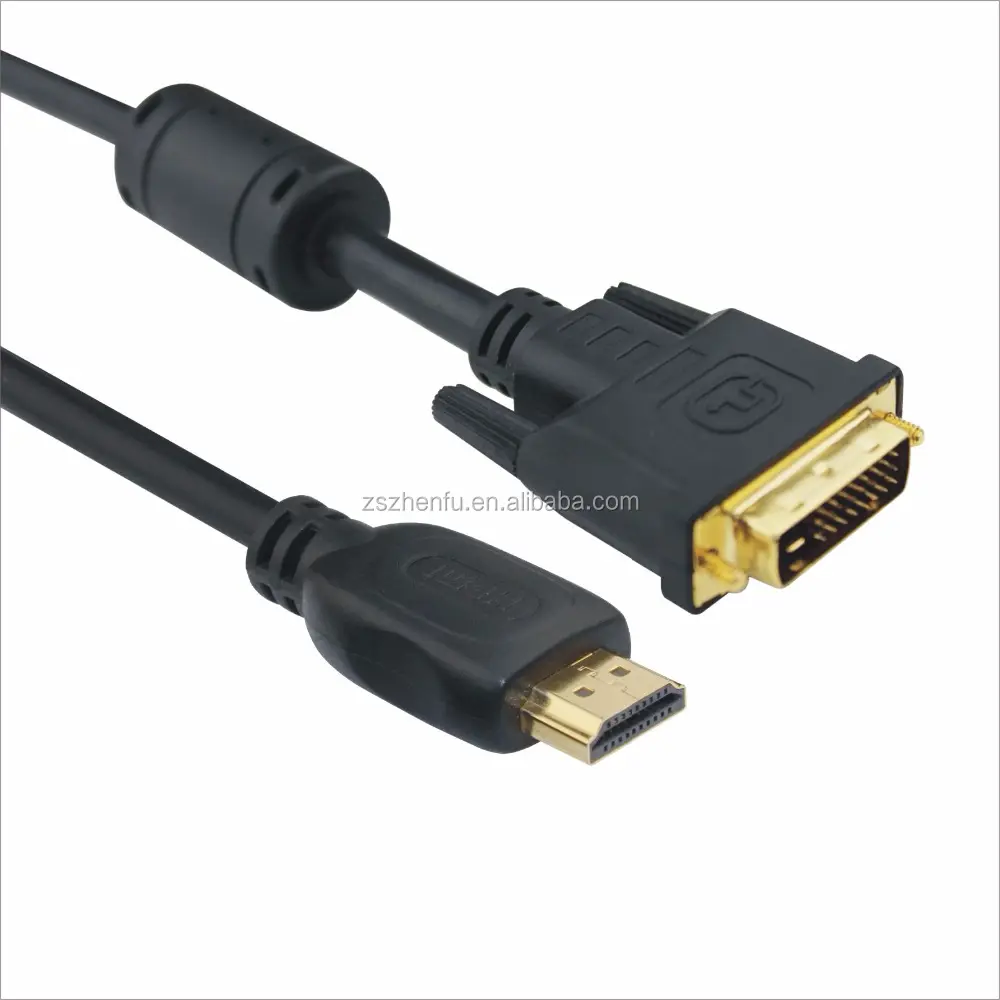 Connecteur adaptateur 4k 3d HDMI mâle vers DVI mâle, haute vitesse, avec câble mâle vers DVI mâle, 1m 2m, vente en gros,