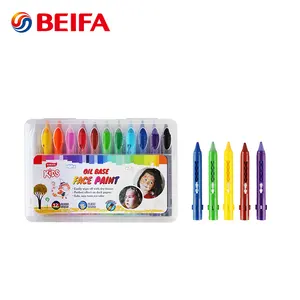 Beifa BRCY00030 Keine giftigen Kinder Kinder Gesichts farbe Buntstifte, Öl Pastell Regenbogen Buntstift Set
