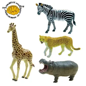 Zoo animal block zoo animal puzzle zoo animali souvenir Zebra giraffa ghepardo ippopotamo 4 disegni assortiti