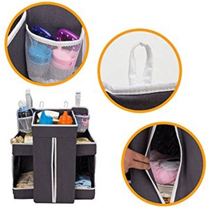 Organisateur de couches <span class=keywords><strong>à</strong></span> carreaux sacs suspendus berceau élégant et organisateur de <span class=keywords><strong>table</strong></span> <span class=keywords><strong>à</strong></span> <span class=keywords><strong>langer</strong></span> empileur de couches pour pépinière - Product Image 4