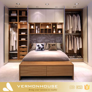 2021 Hàng Châu Vermont Thiết Kế Hiện Đại Đường Sắt Trượt Tủ Quần Áo Cửa Tủ Quần Áo Bộ Đồ Nội Thất - Product Image 2