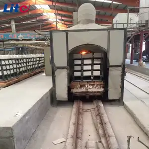 80m pottery tunnel kiln construction