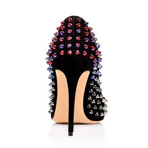 Elegante Chaussure Femme Plus Size Punta A Punta Mulit-Colore Del Chiodo di Alta Tacchi <span class=keywords><strong>Scarpe</strong></span> Da Donna 2019 - Product Image 2