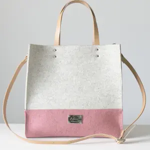 Модная женская сумка элегантные сумочки фирменная модная фетровая Сумка-тоут