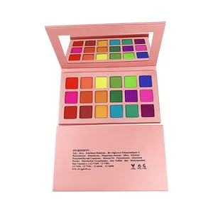 Kosmetik Pres Matte Warna Hangat 18 Warna, Kosmetik Bedak Padat Eyeshadow 18 Warna