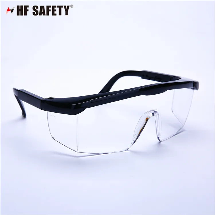 Kacamata Keselamatan Dewasa Standar, Kacamata Keselamatan Laser 100% Perlindungan UV ANSI Z87.1 + CE EN166 Disetujui Alat Glitter Pelindung HF