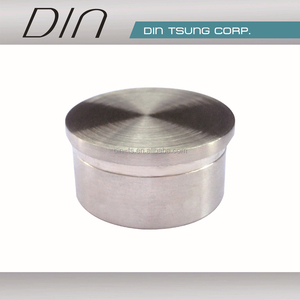 Tapa redonda de acero inoxidable para barandillas y pasamanos - Product Image 3