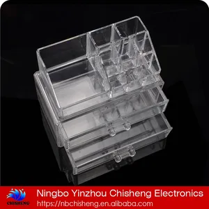 Makeup Organizer With Drawers Original Manufacturer Hot Selling Acrylic Makeup Cosmetic Organizer With 2 Drawers