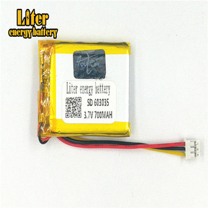 2 plug. 0 3 P 3.7 V 603035 mah 700 lithium polymer lipo rechargeable battery li ion solar battery battery with PCM - Product Image 3