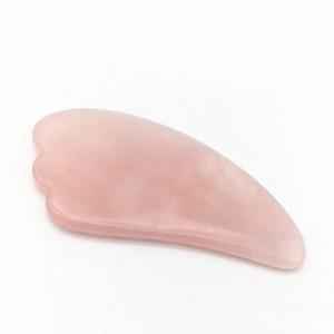 Migliore vendita naturale quarzo rosa Gua <span class=keywords><strong>Sha</strong></span> pannello massaggio strumenti Guasha - Product Image 2