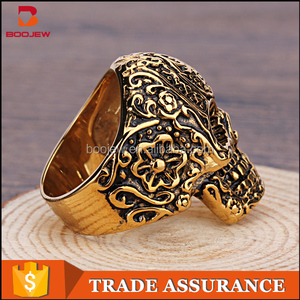 도매 latest designs 인도 stainless steel 급 펑크 보석 <span class=keywords><strong>skull</strong></span> 링
