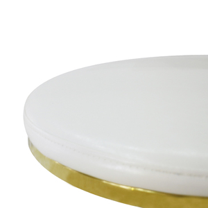 Restaurant <span class=keywords><strong>dossier</strong></span> haut blanc or rond en métal en acier inoxydable <span class=keywords><strong>tabouret</strong></span> <span class=keywords><strong>de</strong></span> <span class=keywords><strong>bar</strong></span> chaise - Product Image 4