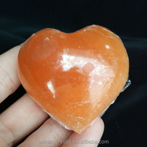 Rojo de yeso en bruto rough <span class=keywords><strong>selenita</strong></span> corazón de piedra - Product Image 4