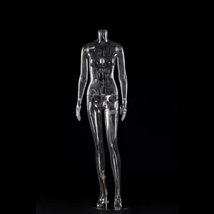 XINJI Best Top Level Clear Transparent Mannequins Full Body Women Headless Female Mannequin