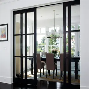 אלומיניום הזזה דלת חיצוני זכוכית מתקפל דלתות, מודרני חיצוני זכוכית הזזה דלתות למרפסת עם מחיר תחתון