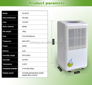 บ้านใช้เครื่องลดความชื้นอากาศความชื้นลดความชื้นถอดเครื่อง - Product Image 4