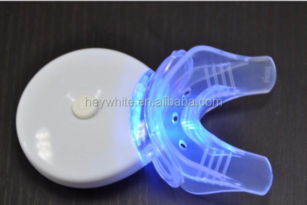 Logo privé Avancée Accueil Bleu LED Dents Blanchissant La Lumière
