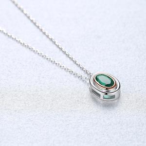 CZCITY-collar de piedra de nacimiento para mujer, colgante ovalado pequeño, joyería para mujer, cadena de plata de ley, collar de mujer - Product Image 5