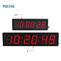 Horloge numérique LED de 4 pouces, instrument électrique à 6 chiffres pour voitures