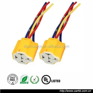 Car Vehicle Auto Truck 5 Pin Relay Harness Wired Ceramic Socket