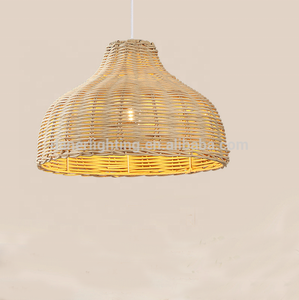 Handmade Natural Rattan Woven Modern Decorative Chandelier Pendant Hanging Lamp <strong>Light</strong> <strong>Fittings</strong> for Restaurant - Product Image 3