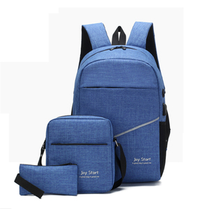 Sac à bandoulière pour hommes, jeu <span class=keywords><strong>de</strong></span> sacs à dos en nylon, sacoche pour ordinateur portable usb, business, <span class=keywords><strong>2</strong></span> en 1, - Product Image 4