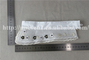 Collares <span class=keywords><strong>Collar</strong></span> de Cuello de piel desmontable estilos de cuentas de moda hilo de Organza de bordado de las mujeres, con oro de apoyo - Product Image 4