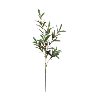 QiHao 95 centimetri 6 <span class=keywords><strong>Rami</strong></span> di Plastica Foglie di <span class=keywords><strong>Ulivo</strong></span> Stem Artificiali in Olive Branch con la Frutta per la Casa Decorazione di Cerimonia Nuziale - Product Image 6