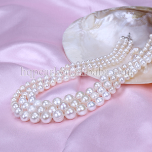 Collar de perlas naturales con forma de patata y perla, accesorio de moda - Product Image 2