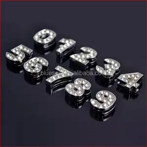 Abalorios deslizantes de diamantes de imitación, 10mm, 8mm, moda 2014