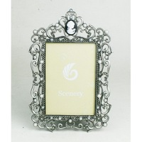 Classic Rettangolare Peltro-placcato Della Lega Photo Frame