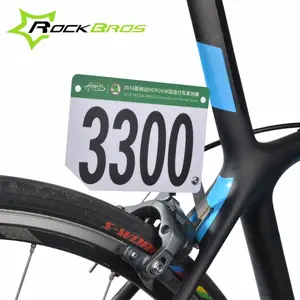 ROCKBROS Cyclisme Course Vélo Support De Plaque D'immatriculation 4g En Alliage de Titane VTT Route Vélo Course Numéro Fixation/support de plaque